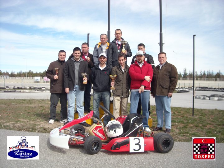 Can Bolgi poses with his team after a go-karting win in Turkey. Photo courtesy of Can Bolgi.