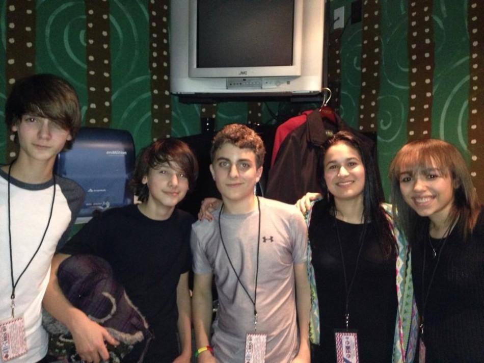 Backstage Politics pictured at the 2014 Rock-Off. From left: Jackson and Chandler Bogolmony, Sam Porter, Tessa Murthy and Liz Bullock. Photo courtesy of Pam Bogolmony.