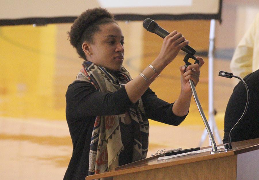 “People have the tendency to take something that’s ugly and frame it as something beautiful...But we must ask ourselves, ‘Is the N-word really worth it?’”
-Senior Maya Gaines-Smith.
Photo by Bradford Douglas.