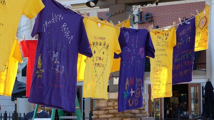 The+SAY+Student+Leadership+Council+made+T-shirts+addressing+social+issues+and+sold+them+at+Legacy+Village.+Image+courtesy+of+Bellefaire.