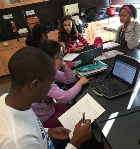 Science Olympiad students take practice tests to prepare for competition. Image courtesy of Beachwood Science Olympiad.