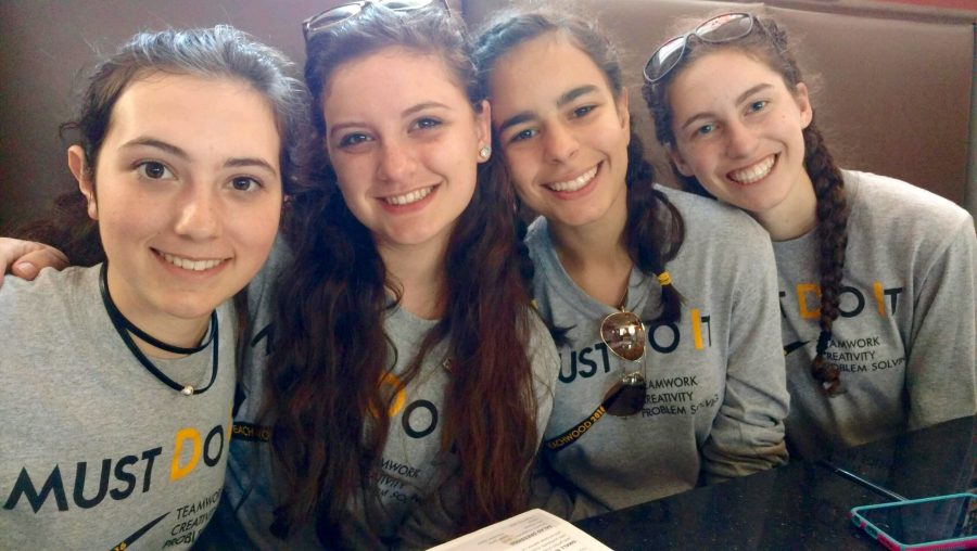 The team Four Girls and Seven Years is comprised of sophomores Olivia Adelman, Gabriela Rodriguez, Abby Brewer and Lily Steiger. Photo courtesy of Gabriela Rodriguez