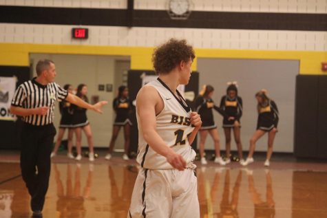 As a pair, Ben Sternberg and Jayson Woodrich were unstoppable scorers, sinking 46 points between them. Photo by Livi Eppell.