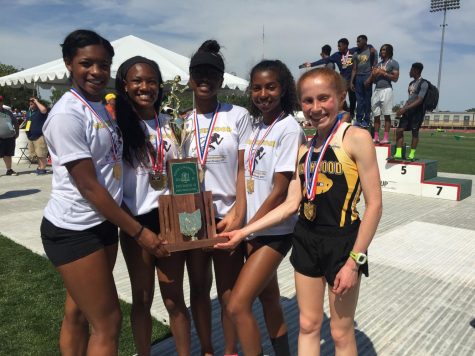 The team scored 35 points in five events, a remarkable accomplishment for such a small group of athletes. Photo courtesy of Ryan Peters