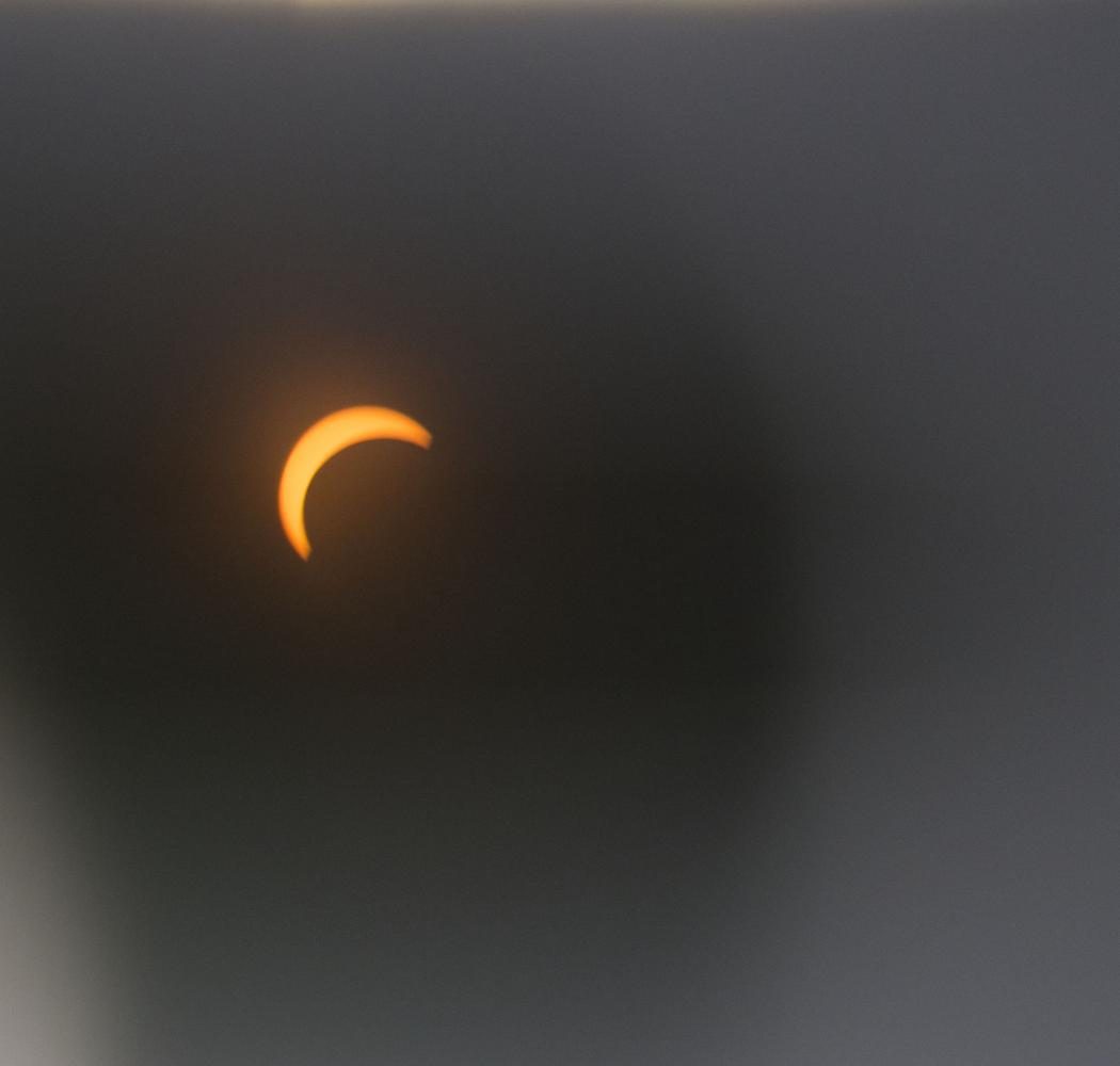 “We [will] have another one in seven years; that’s when there is going to be [a] full eclipse in Cleveland, science teacher Karla Seery said. Photo by Gabriela Covolan Costa