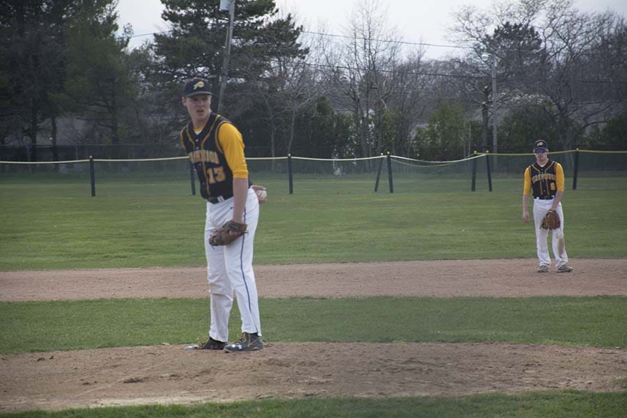Pitcher Chris Riley has been a strong leader on the baseball team this year. Photo by Joe Spero