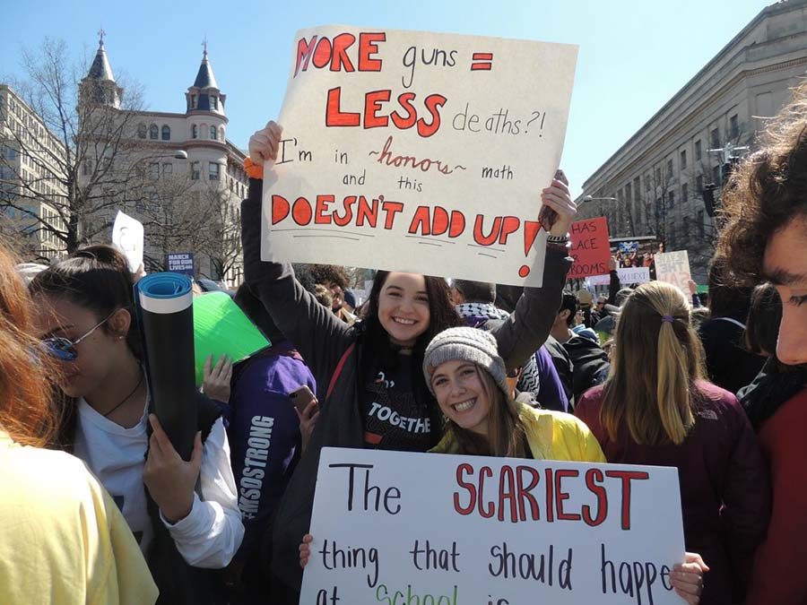 The March For Our Lives was a reminder to me that I’m not alone in my anger or in my sadness. I know that my generation will defiantly dream of a better world and do everything in our power to create it. Photo courtesy of Orly Einhorn