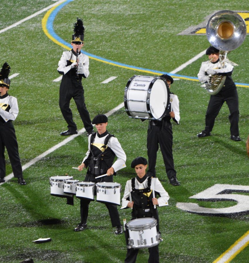 The band performs at the West Geauga game. Photo by Nakita Reidenbach