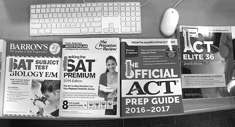 There are a variety of resources available for students trying to improve their scores. Photo by Elizabeth Metz