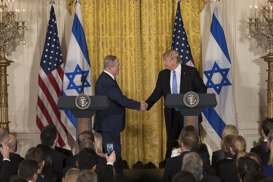 President+Trump+and+Prime+Minister+Benjamin+Netanyahu+at+a+joint+press+conference+in+Feb.+2017.