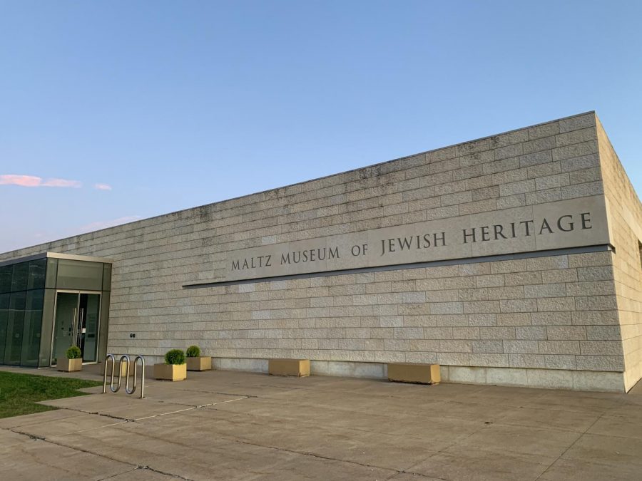 An anti-Semitic flyer was posted on the sign in front of the Maltz Museum of Jewish Heritage in July.
