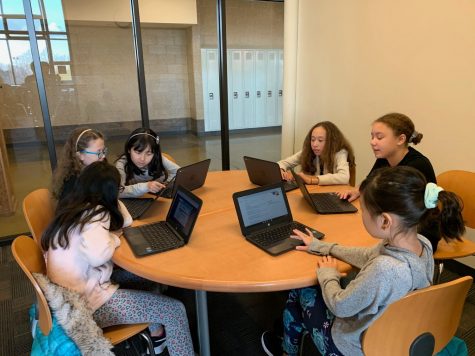 BHS Library Hosts Elementary and Middle School Students for ‘Hour of Code’