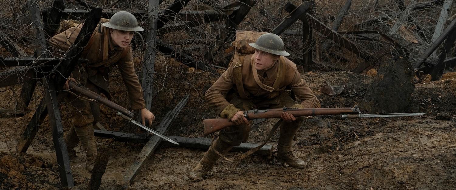 In 1917, Two Lance Corporals, William Schofield (George MacKay) and Tom Blake (Dean-Charles Chapman), must journey across the European countryside to deliver an urgent message by morning.