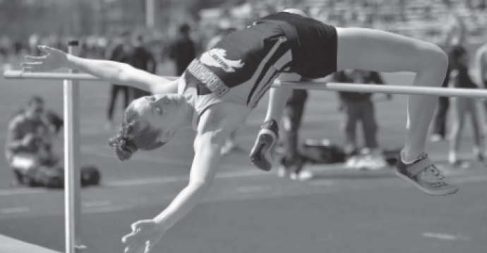 Maddie Alexander won first place in high jump at the 2019 regional tournament.