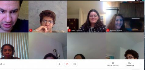 Students share their feelings about going back in-person during community circle.