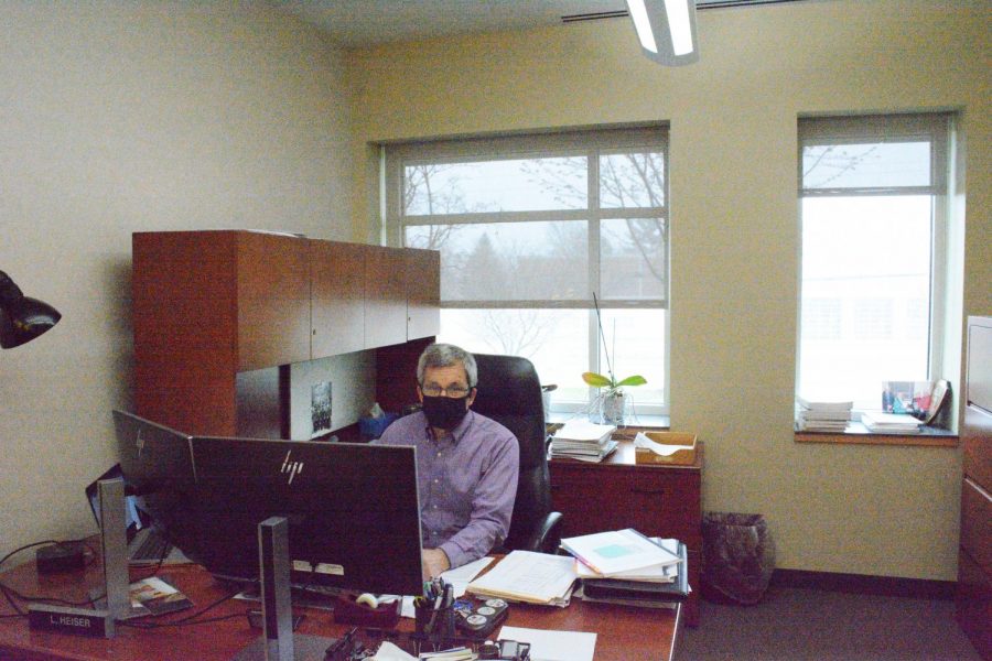 City of Beachwood Finance Director Larry Heiser in his office at City Hall