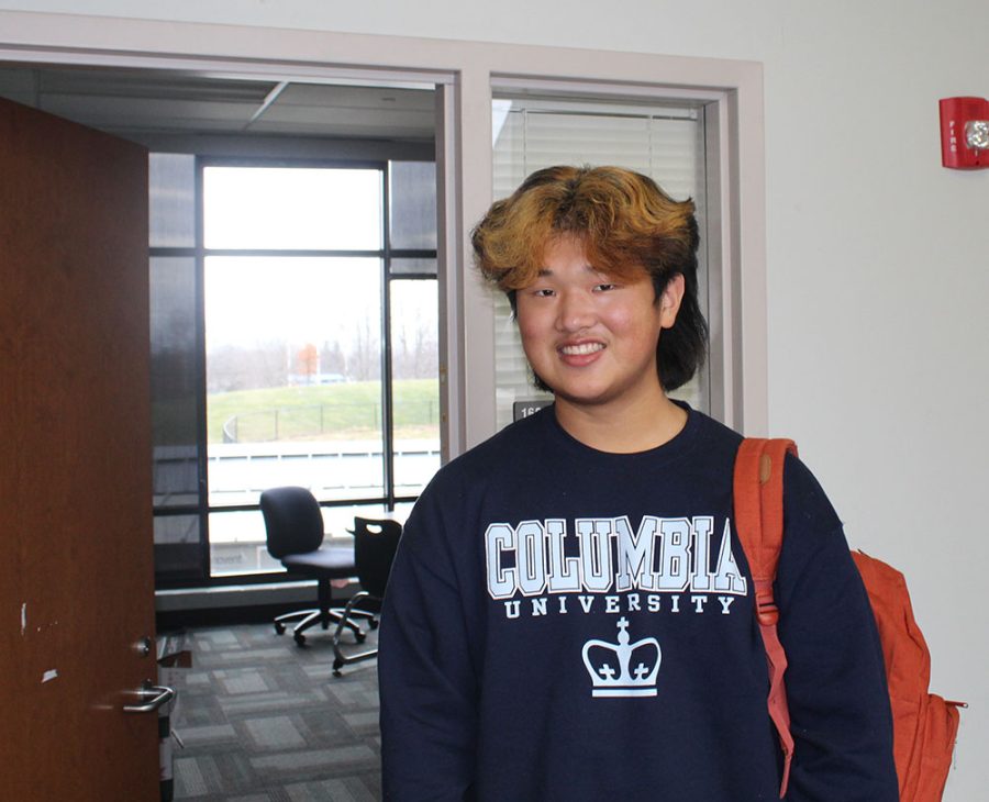 Senior David Kuang addressed the Beachwood Board of Education last March in his capacity as last year’s Student Council Executive Board Secretary.