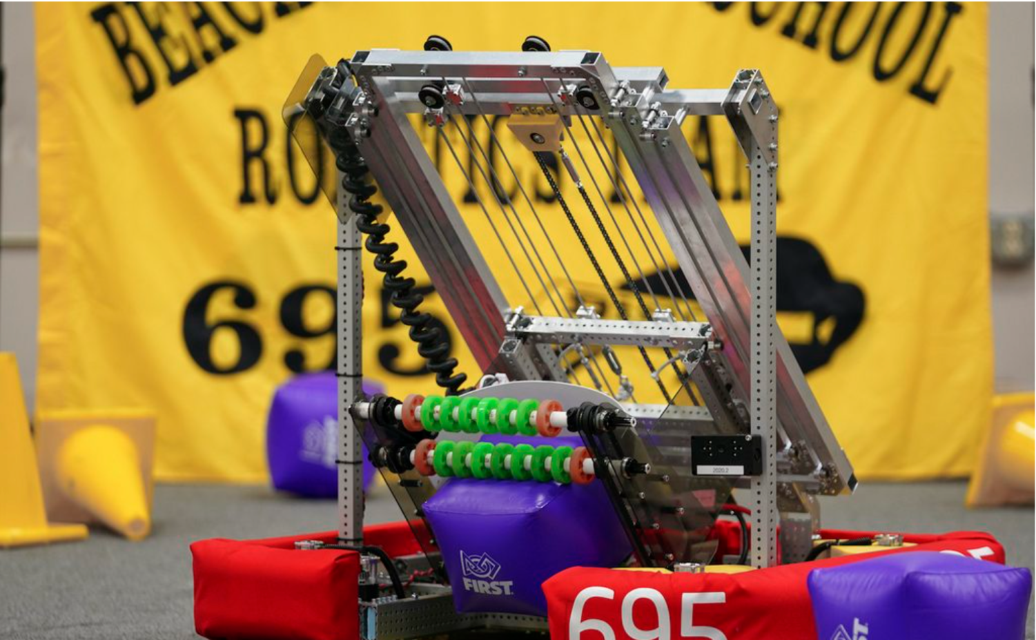 Team 695 participated and won three regional competitions this year.