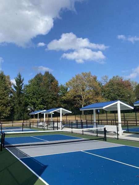 The new pickleball courts are located just behind the tennis courts off of Fairmount Blvd.


