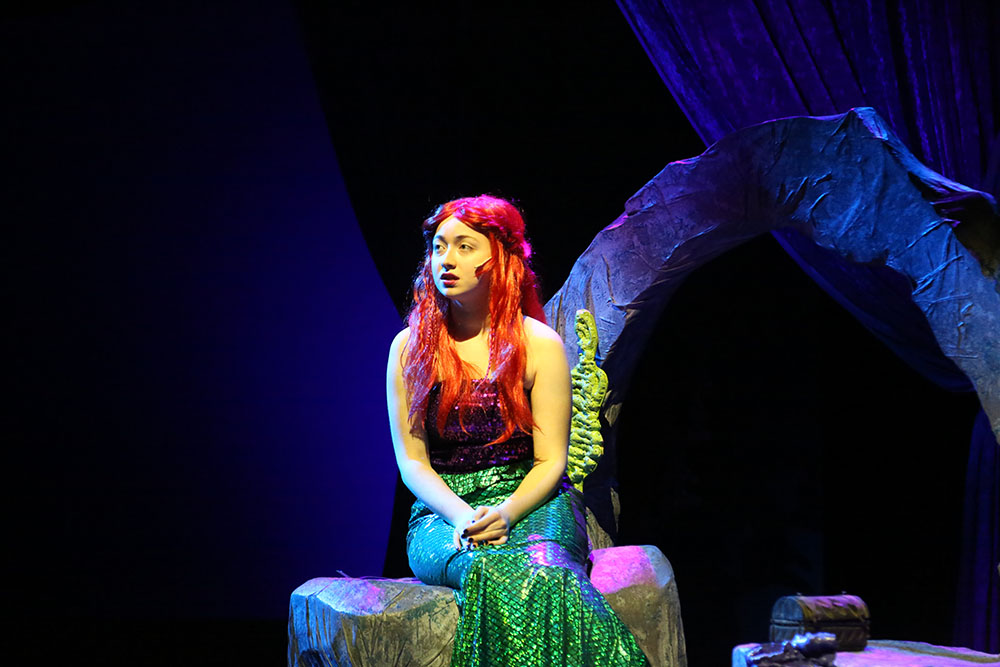 Junior Zeynep Yazar stars as Arielle in The Little Mermaid. 