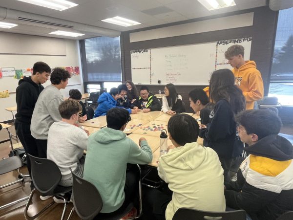 Math club members played cards at a recent meeting. 