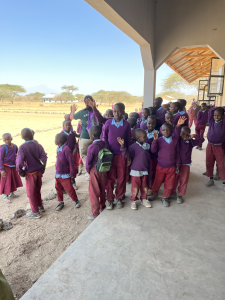 Students of the Masai tribe at a school in the Arusha region of Tanzania.