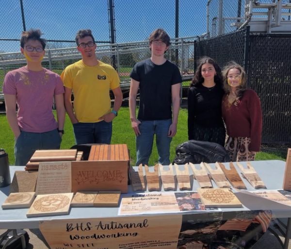 The artisinal woodworking club sold their wares at the Holi festival on April 27.