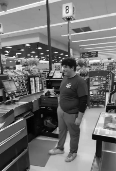 Senior Avi Saidel, who works at Giant Eagle, describes his checkout lines as flowing with ‘constantly new people.' 
