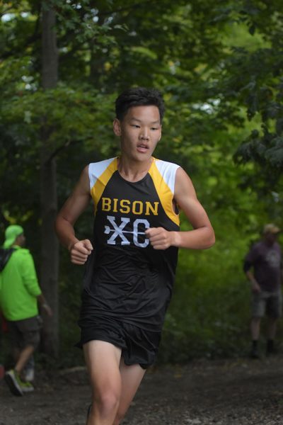 Wang broke 17 minutes for the first time at the Kenston Invitational on Sept. 6, with a 16:59.14.